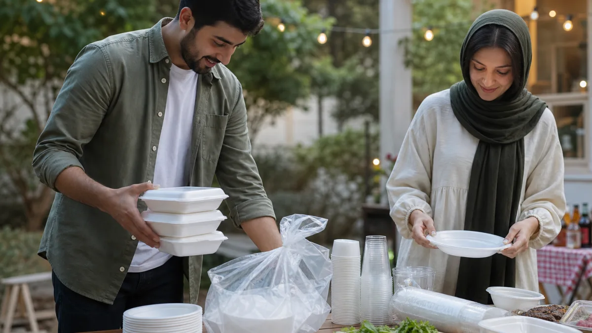 نایلون و ظروف یکبار مصرف جوشن یزد برای مصارف فروشگاهی